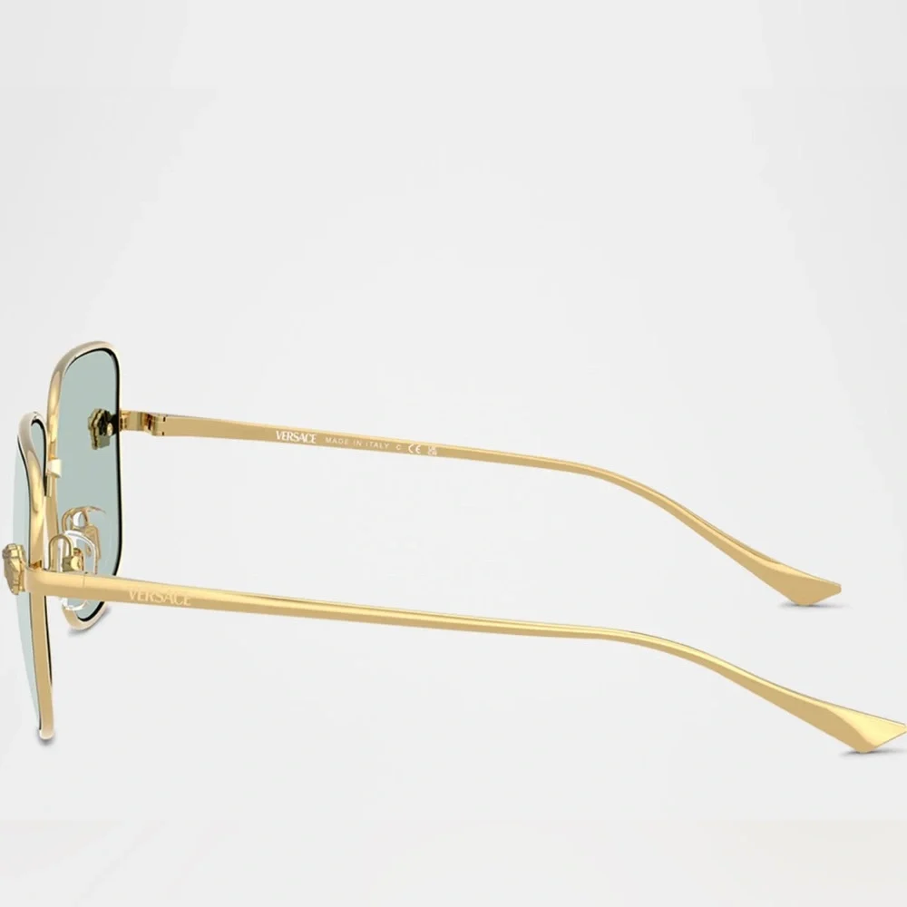 Versace VE2282 Gold Square Metal Sunglasses - Picture 4 of 4